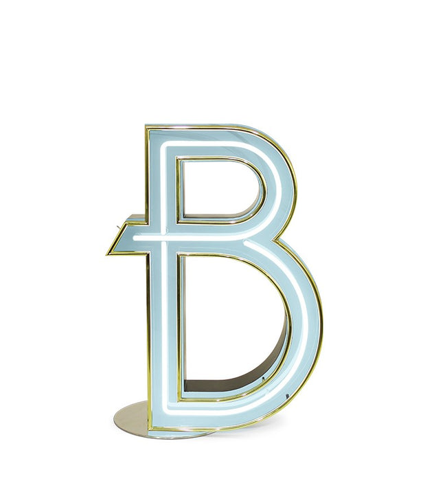 Letter B Graphic Lamps