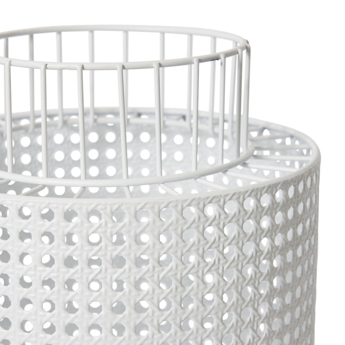 Morgan Candle Holder - White, 46cm (H)