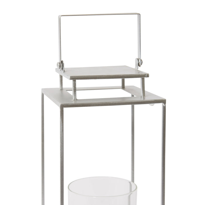 Jylan Candle Holder - Silver, 39cm (H)