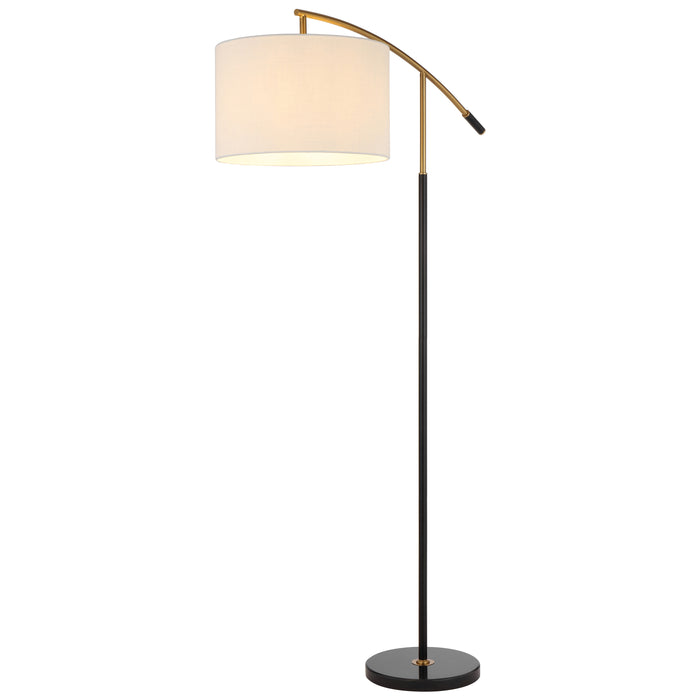 Cruz Floor Lamp - Black, Gold, Ivory