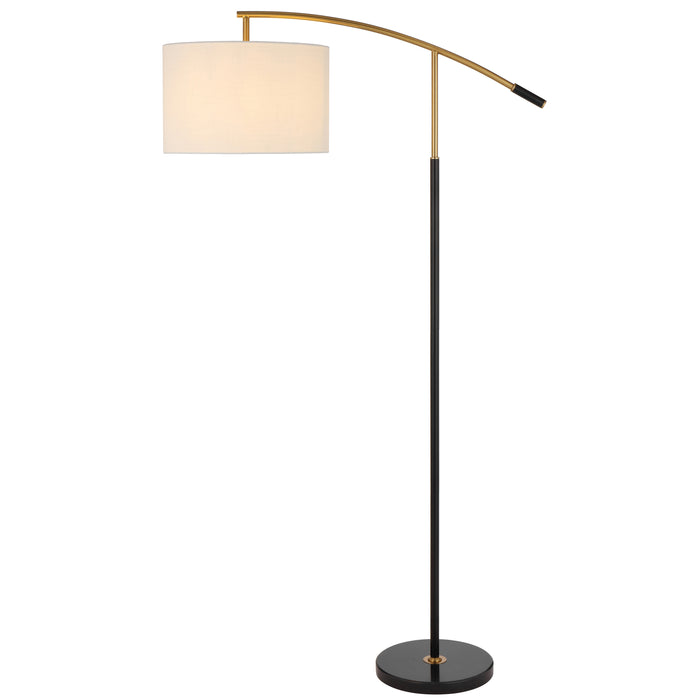 Cruz Floor Lamp - Black, Gold, Ivory