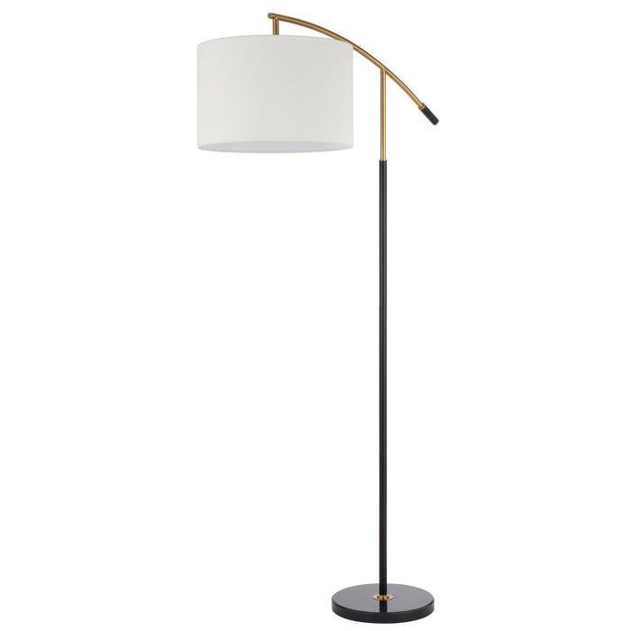 Cruz Floor Lamp - Black, Gold, Ivory
