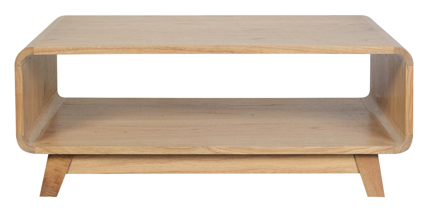 Providence Solid Mindi Timber Coffee Table (Natural)