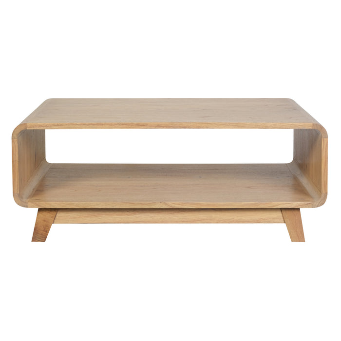 Providence Solid Mindi Timber Coffee Table (Natural)
