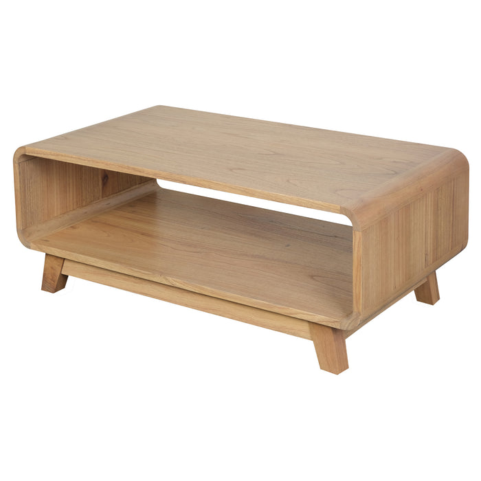 Providence Solid Mindi Timber Coffee Table (Natural)