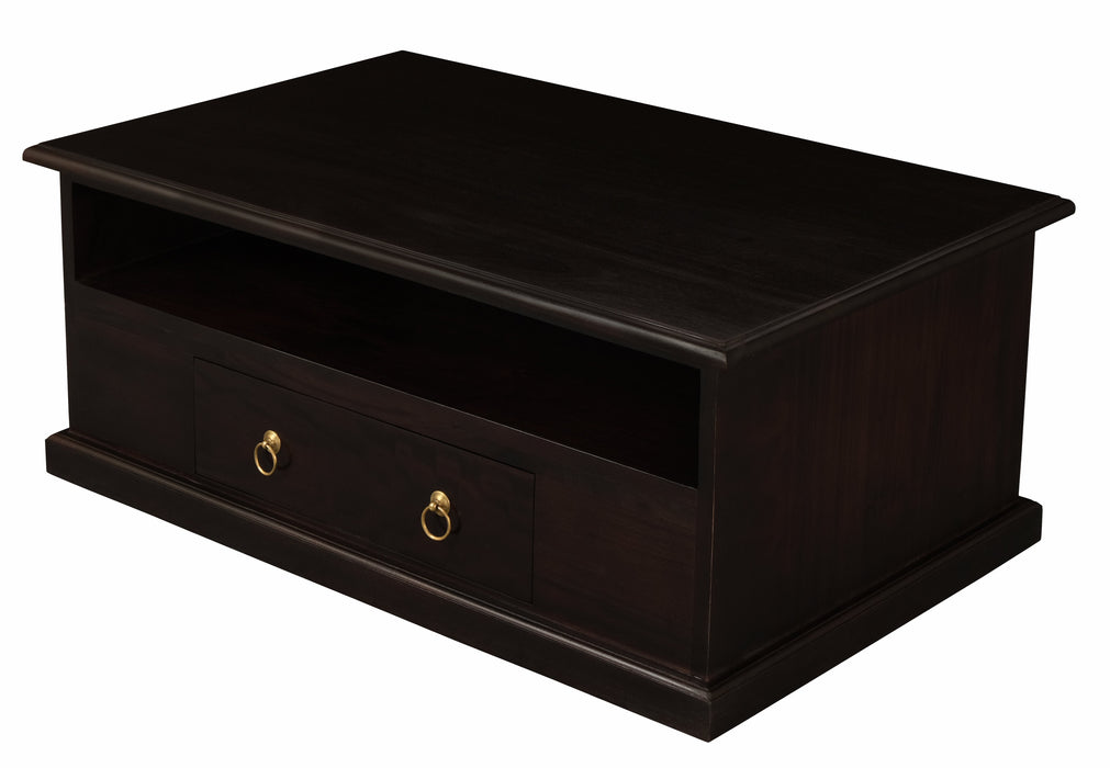 Tasmania 2 Drawer Coffee Table (Chocolate)