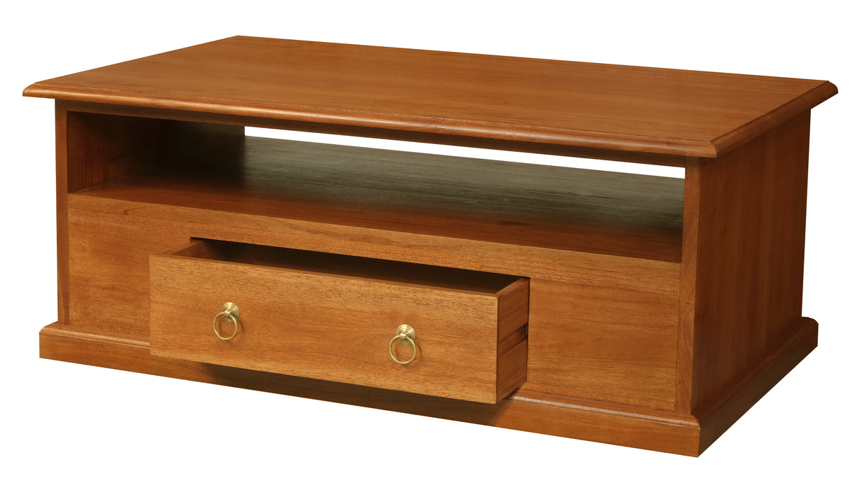 Tasmania 2 Drawer Coffee Table (Light Pecan)