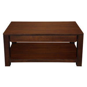 Amsterdam 2 Drawer Coffee Table (Mahogany)