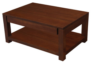 Amsterdam 2 Drawer Coffee Table (Mahogany)