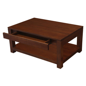 Amsterdam 2 Drawer Coffee Table (Mahogany)