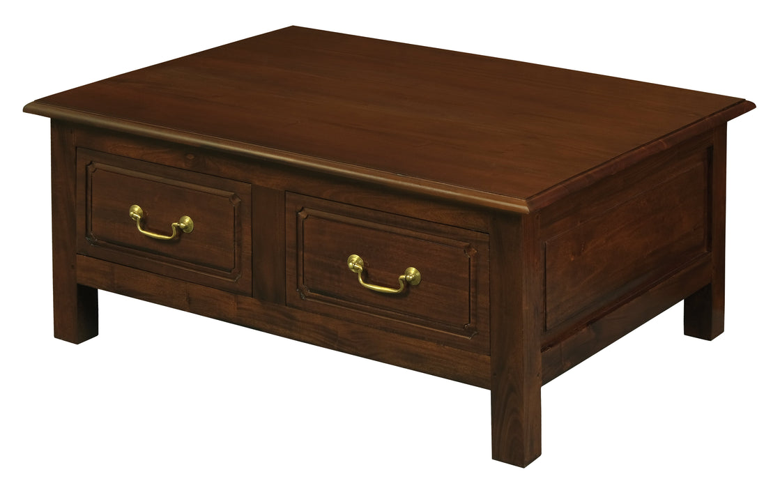 Tasmania 4 Drawer Straight Leg Coffee Table (Maogany)