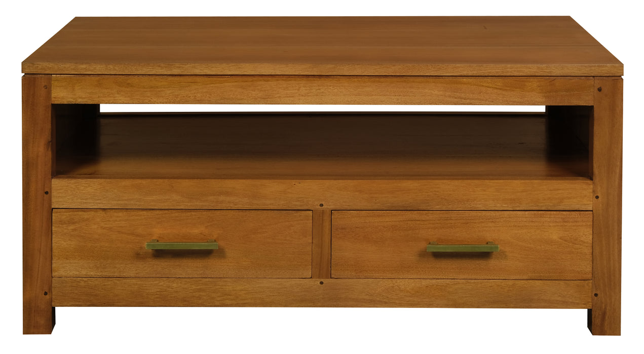 Paris 4 Drawer Coffee Table (Light Pecan)