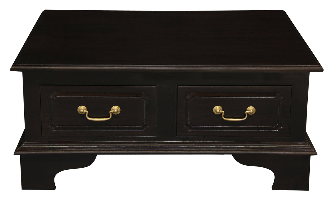 Tasmnia 4 Drawer Coffee Table (Chocolate)