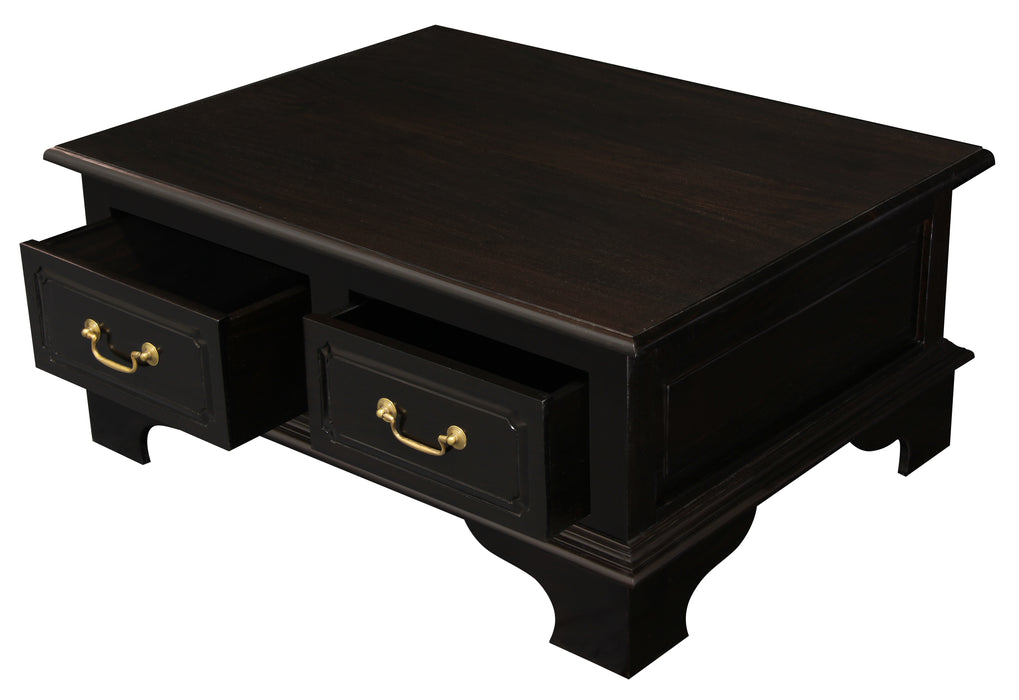 Tasmnia 4 Drawer Coffee Table (Chocolate)
