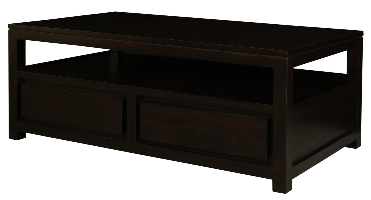 Amsterdam 4 Drawer Coffee Table (Chocolate)