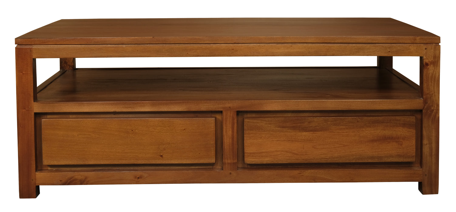 Amsterdam 4 Drawer Coffee Table (Light Pecan)