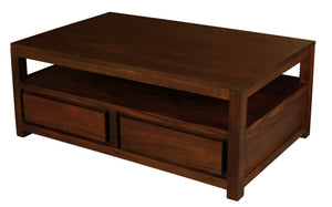 Amsterdam 4 Drawer Coffee Table (Mahogany)