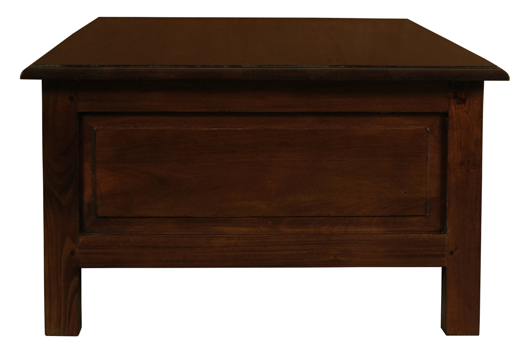 Tasmania 6 Drawer Straight Leg Coffee Table (Mahogany)