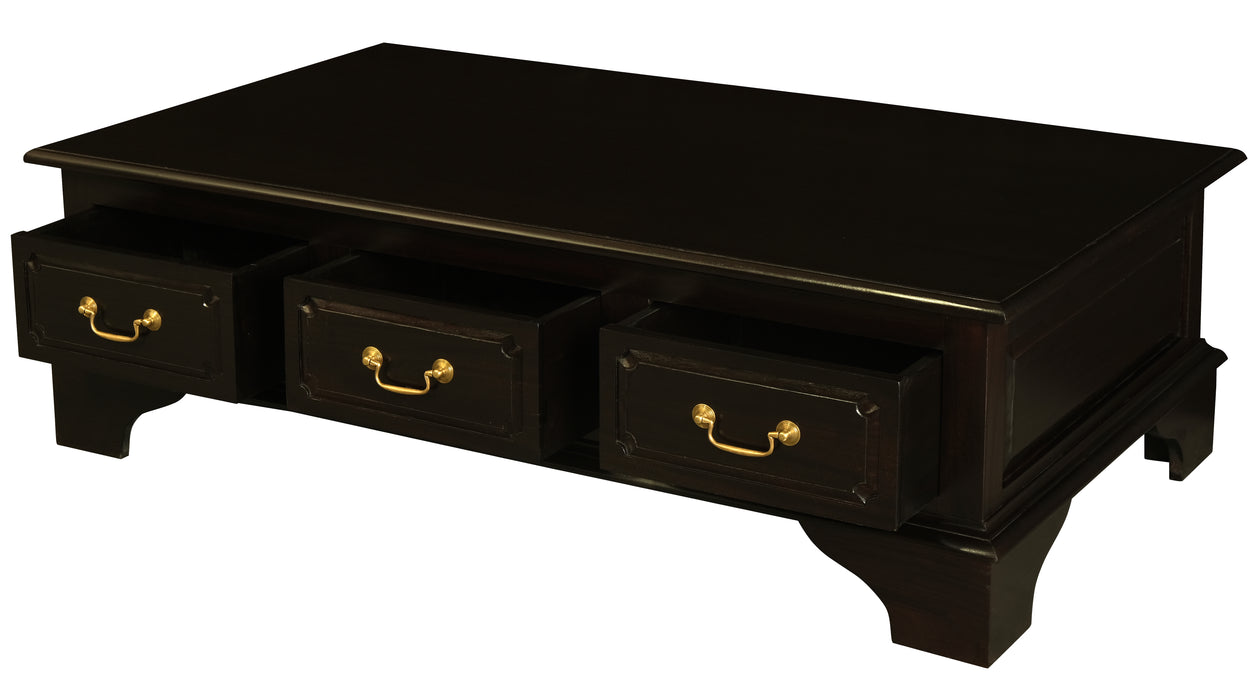 Tasmania 6 Drawer Coffee Table (Chocolate)