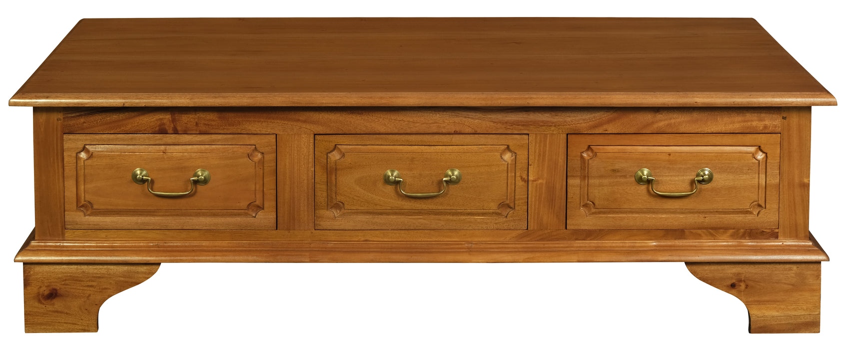 Tasmania 6 Drawer Coffee Table (Light Pecan)