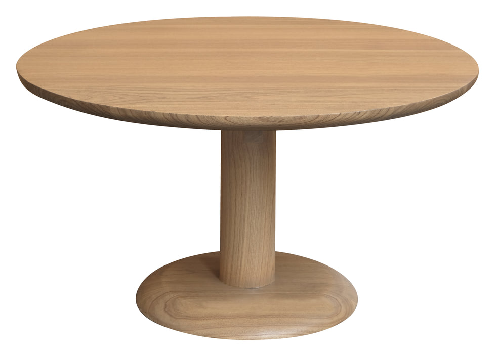 Oslo Round Solid Mindi Timber Coffee Table (Natural)