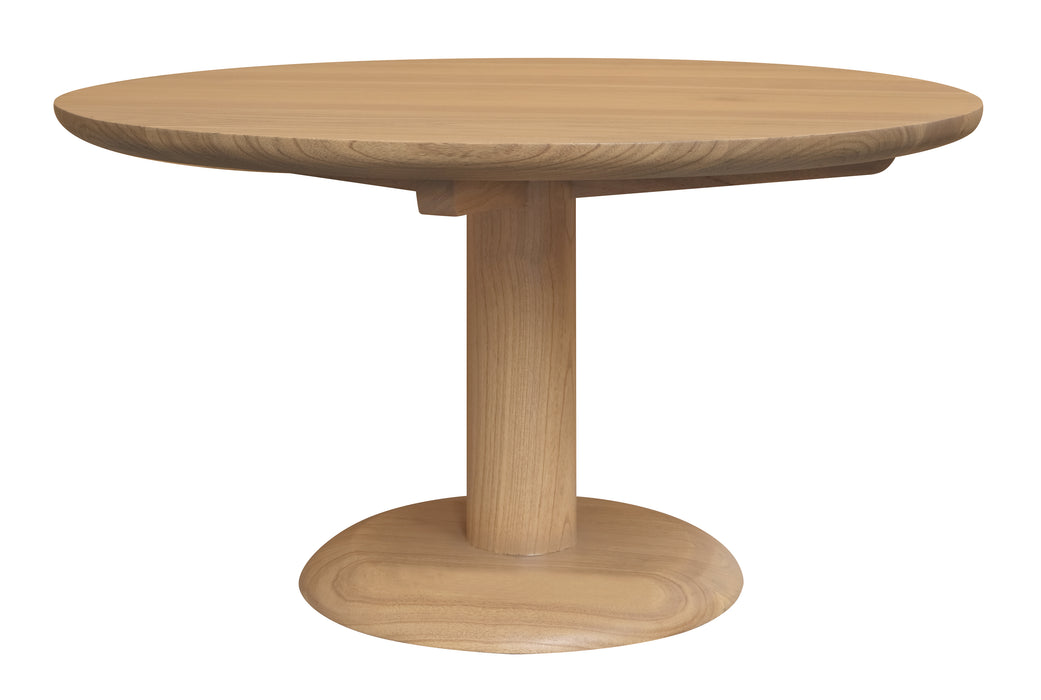 Oslo Round Solid Mindi Timber Coffee Table (Natural)