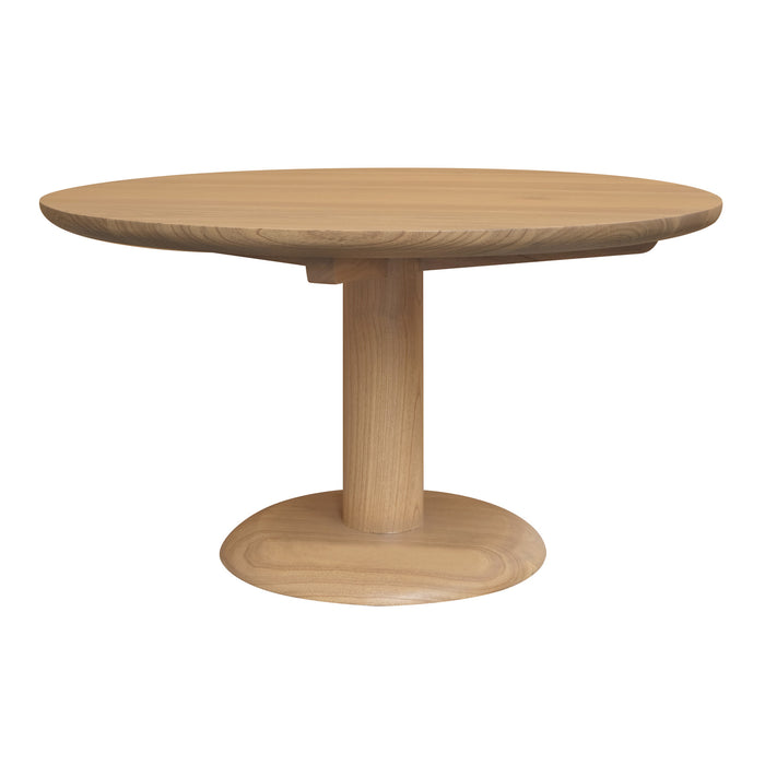 Oslo Round Solid Mindi Timber Coffee Table (Natural)
