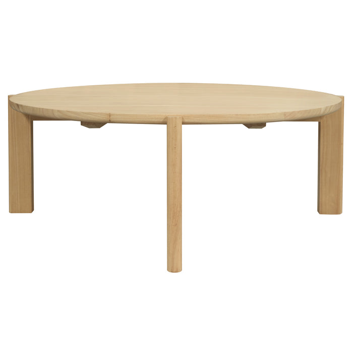 Adelle Round Coffee Table (Almond)