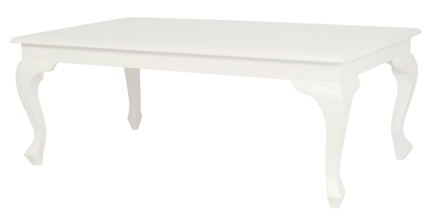 Queen Anne Coffee Table (White)