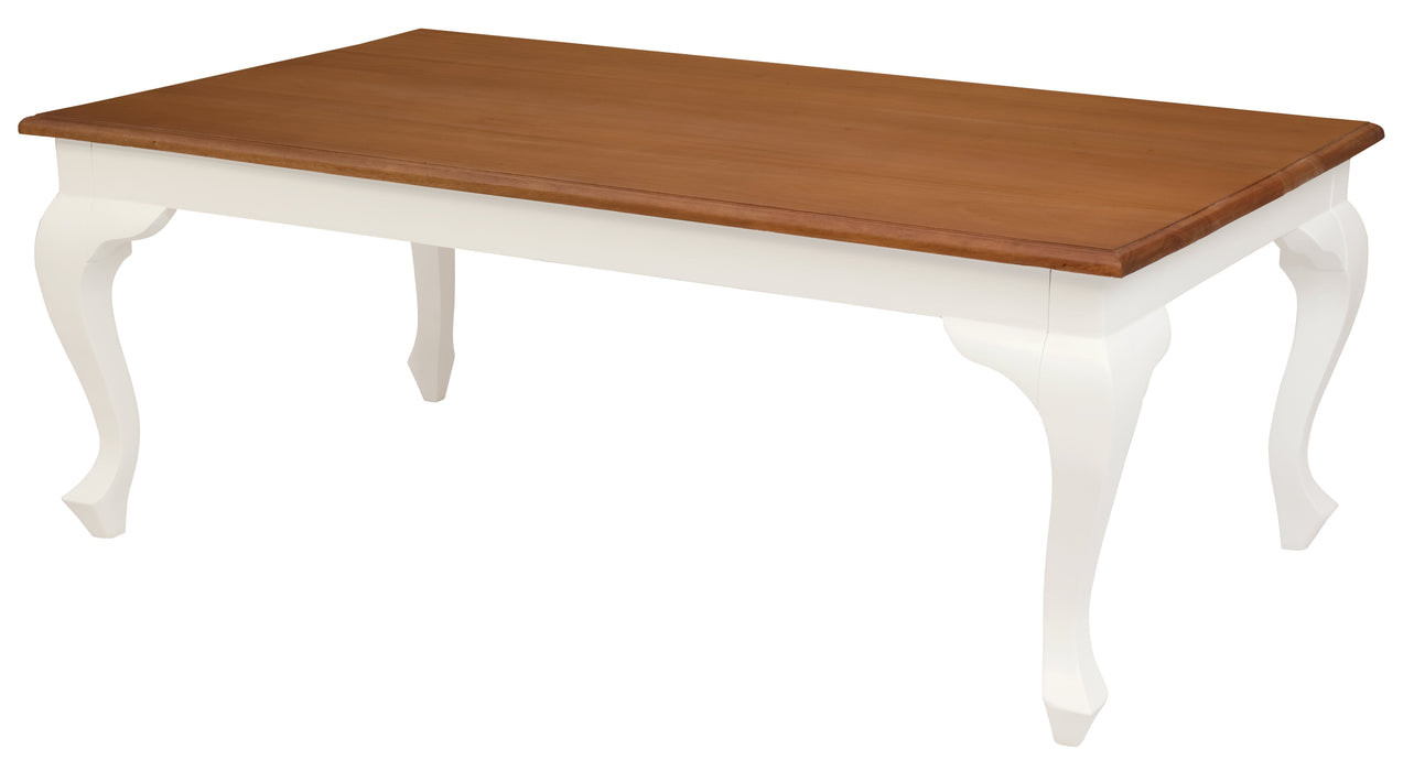 Queen Anne Coffee Table (White Caramel)