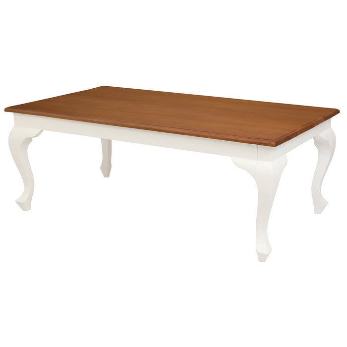 Queen Anne Coffee Table (White Caramel)