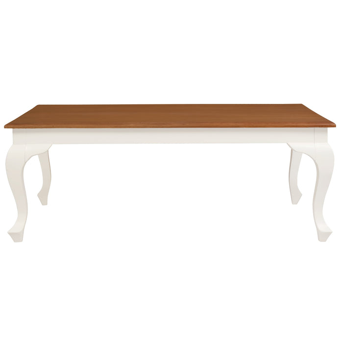 Queen Anne Coffee Table (White Caramel)