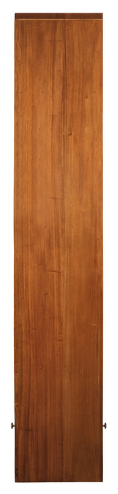 Amsterdam 2 Drawer Display Shelf (Light Pecan)