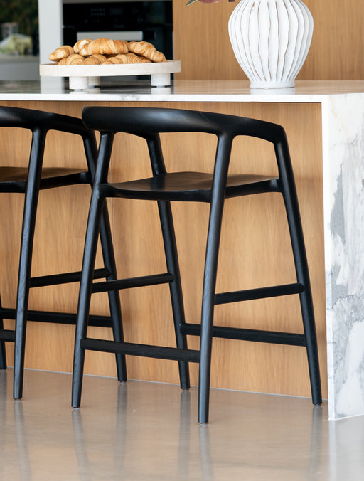 Cali Counter Stool - Black - Black 66cm