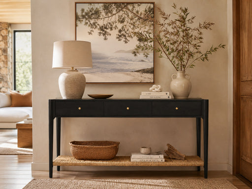 Camden Console Table - Black 150cm