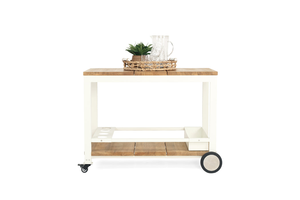 Carmel Outdoor Bar Cart - White