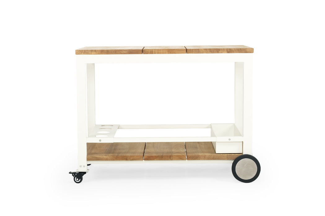 Carmel Outdoor Bar Cart - White