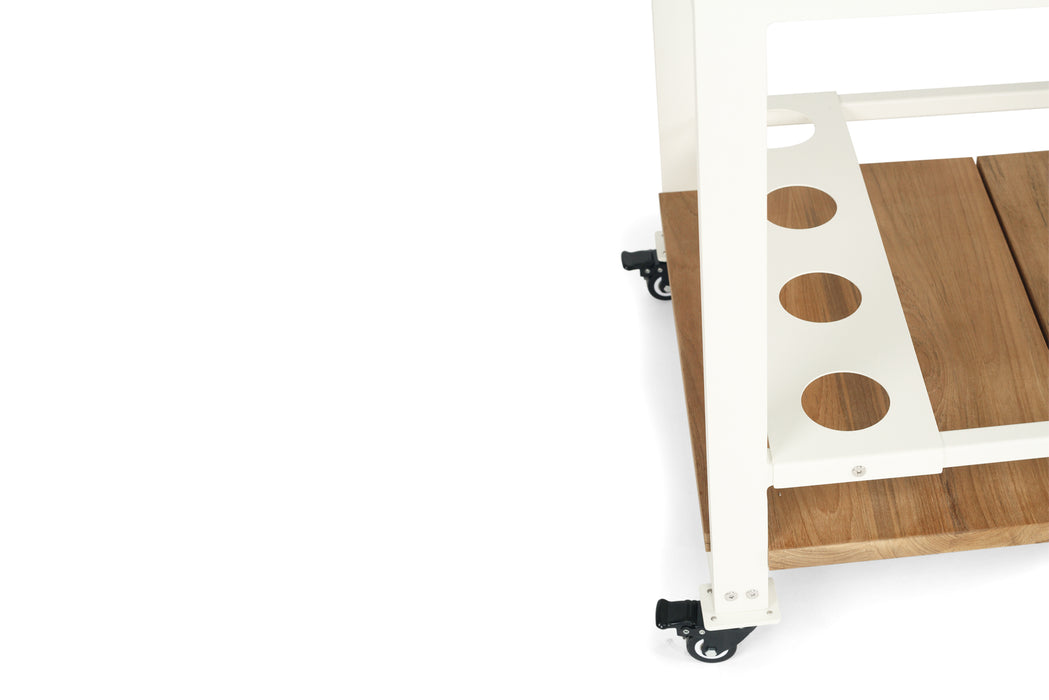 Carmel Outdoor Bar Cart - White