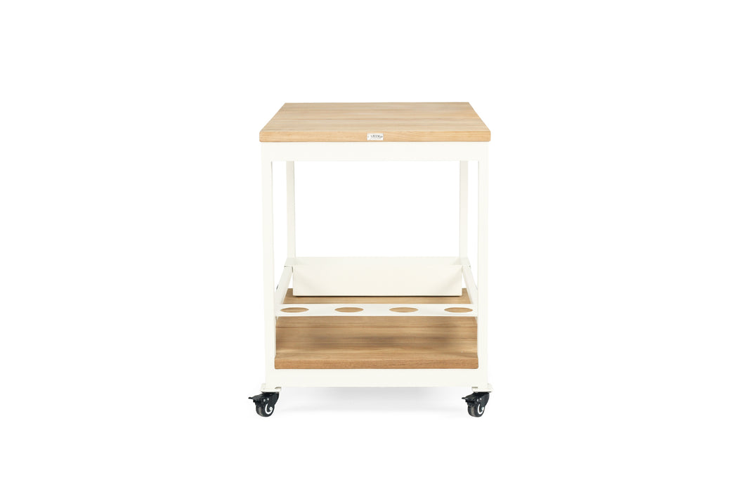 Carmel Outdoor Bar Cart - White