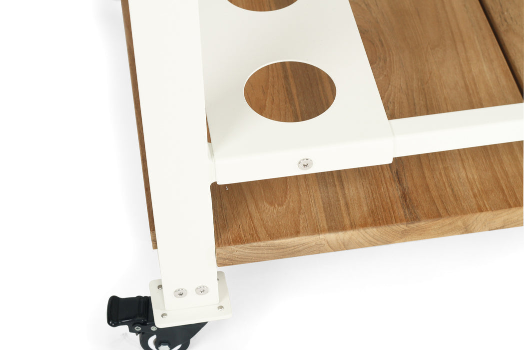 Carmel Outdoor Bar Cart - White