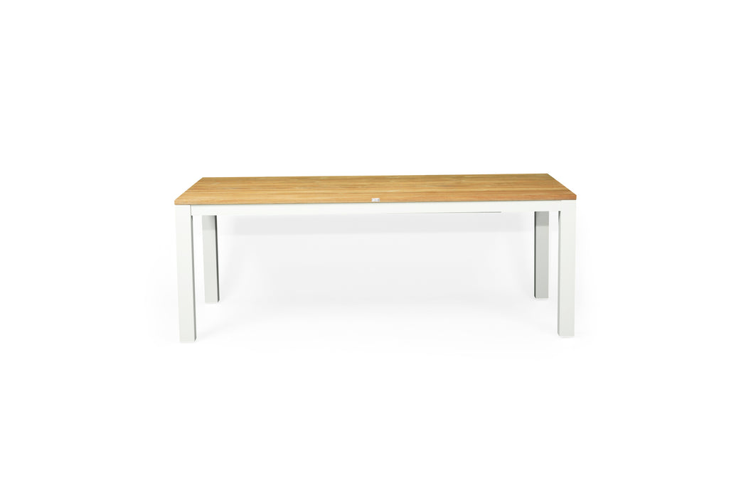 Carmel Outdoor Extension Table - White frame - 2.1m Plus