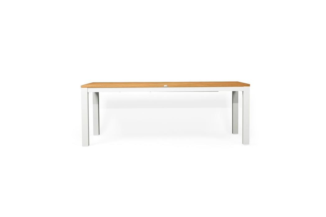 Carmel Outdoor Extension Table - White frame - 2.1m Plus
