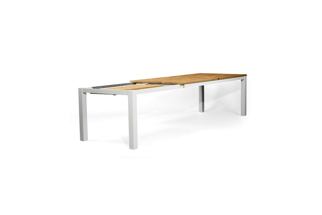 Carmel Outdoor Extension Table - White frame - 2.1m Plus