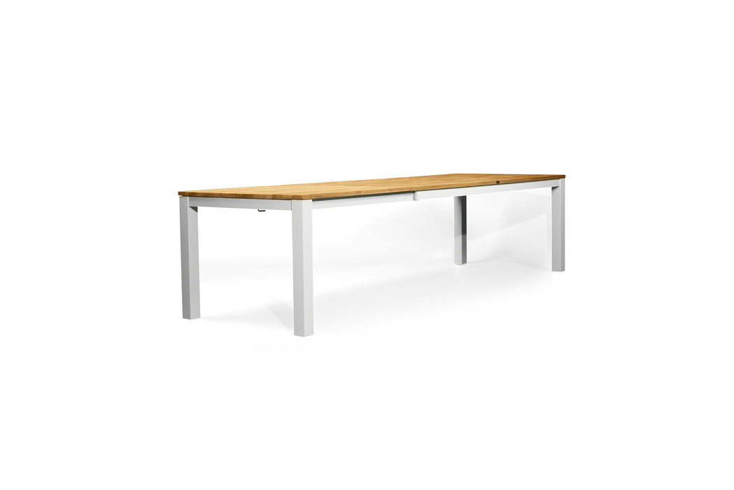Carmel Outdoor Extension Table - White frame - 2.1m Plus