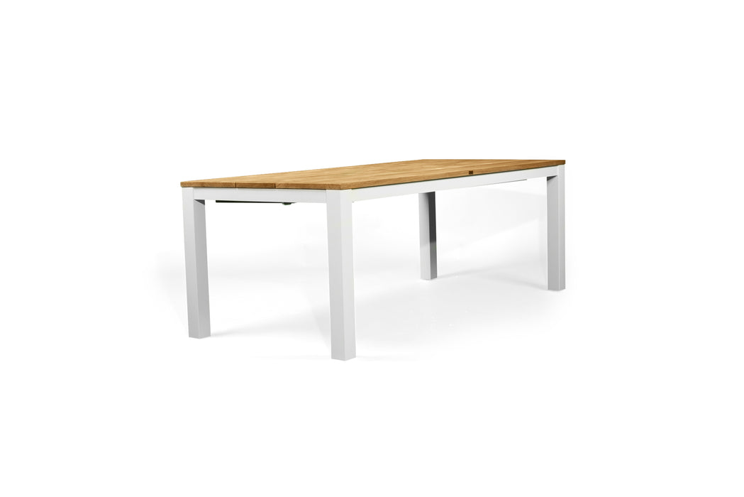 Carmel Outdoor Extension Table - White frame - 2.1m Plus