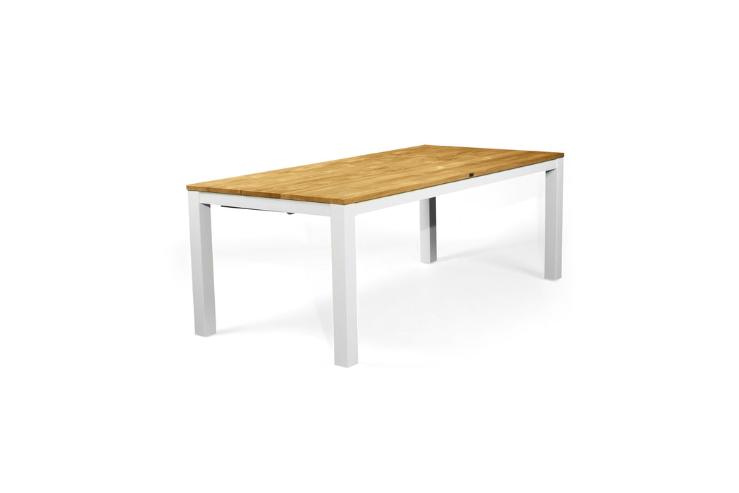 Carmel Outdoor Extension Table - White frame - 2.1m Plus