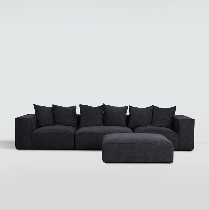 Cosmos Ottoman - Charcoal