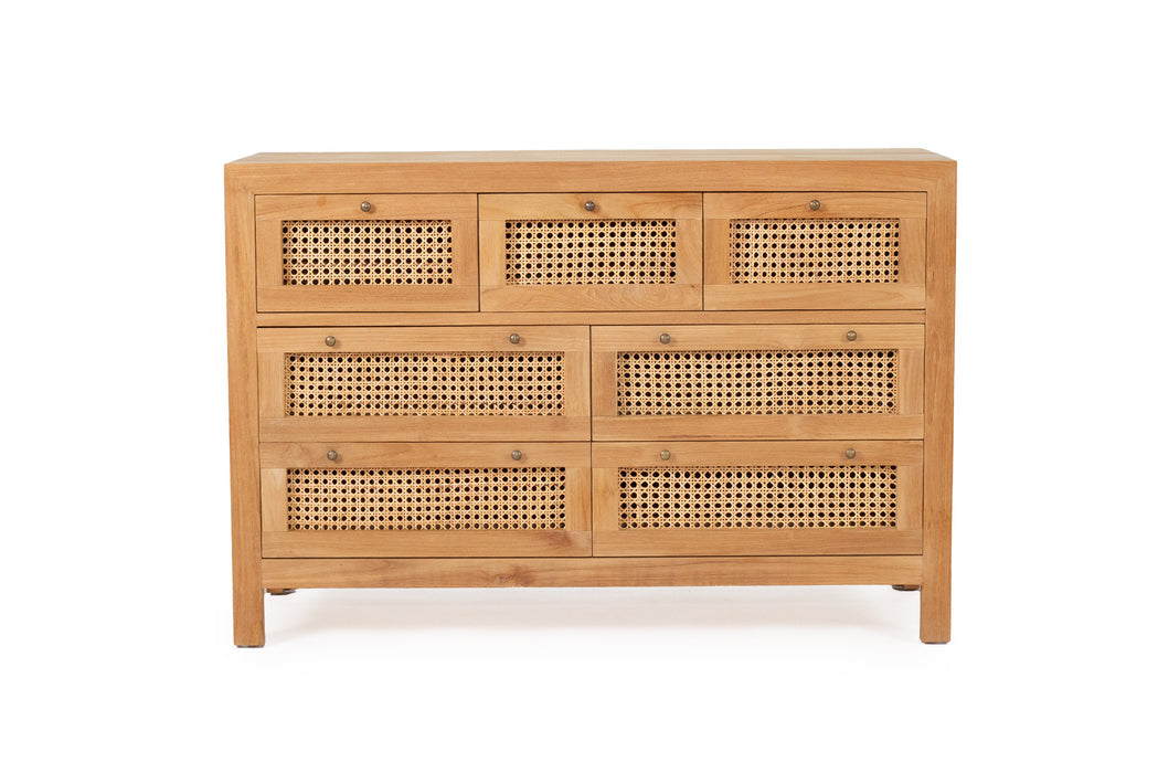 Charlie Chest Of Drawers - Charcoal Natural 123cm
