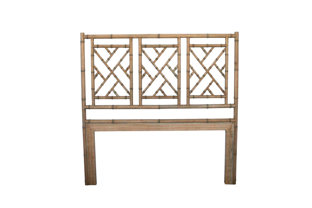 Chippendale Bedhead - Super King - Weathered Oak