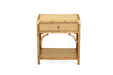 Chippendale Bedside Table - Weathered Oak - Weathered Oak 57cm